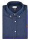 Langärmeliges Jeanshemd in schmaler Passform, Blau