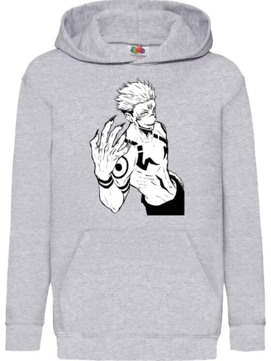 Kinder-Sweatshirt mit Kapuze und Taschen Schwar...