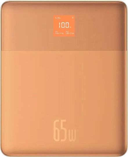 Baseus Blade2 Power Bank 12000mAh 65W με 2 Θύρες USB-C Sandstone Orange