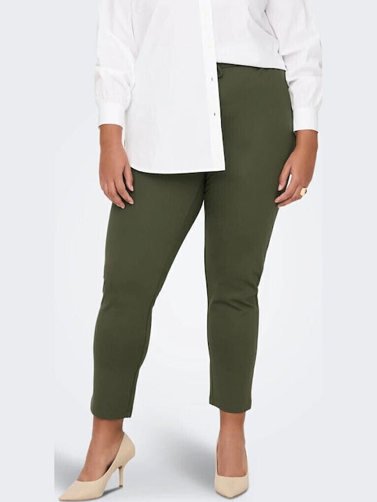 Only Curvy Dama Tesatura Pantaloni cu Elastic K...