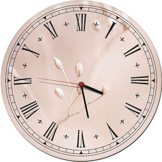Wanduhr Wohnzimmer Küche Heimdekoration Zarte Blumen 30cm