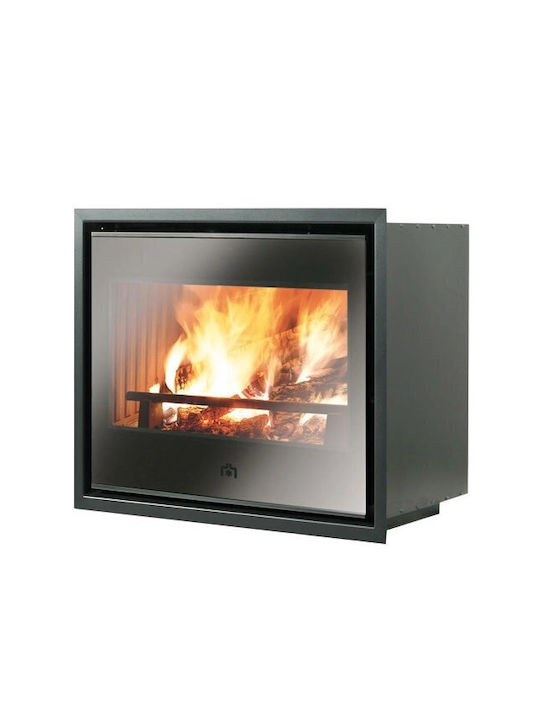 Edilkamin Kaminofen Kassette Holz Warmluft Gerade mit einer zu öffnenden Tür