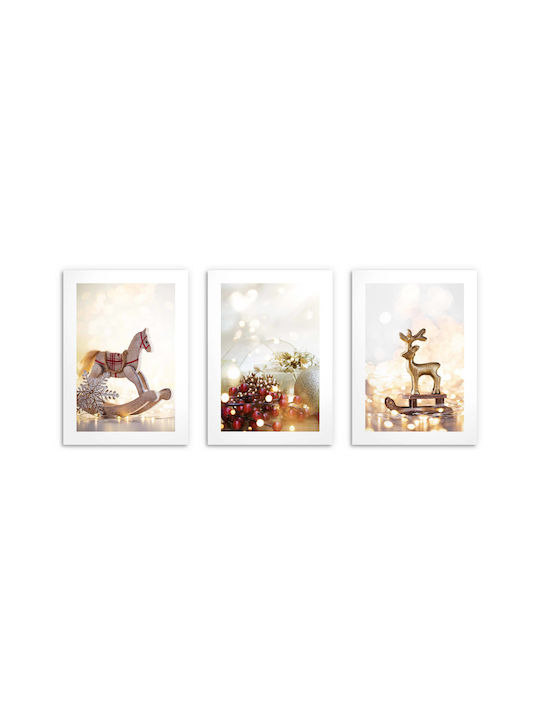 Weihnachtsposter Weihnachtsdekorationen Wohnzimmer 3x30x40