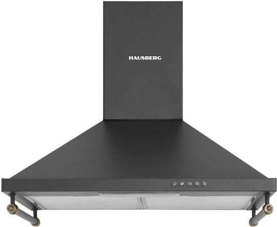 Hausberg Απορροφητήρας Καμινάδα 60cm Μαύρος