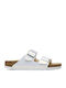 Arizona Bs Birko-flor Embossed Γυναικεία Σανδάλια Shiny Lizard White Narrow Fit