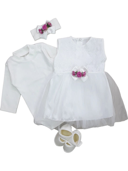 Domina Set Onesie White