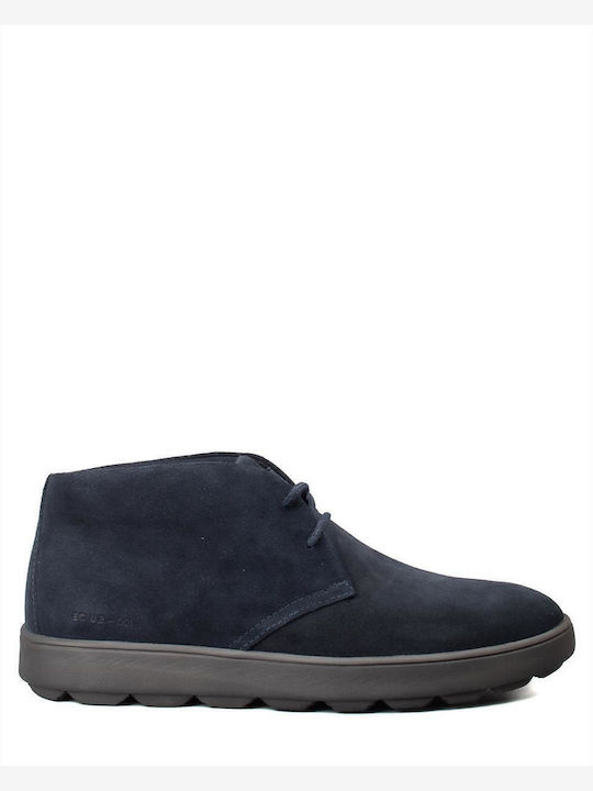 Geox Spherica Suede Navy Blue Chelsea Boots