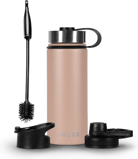 Peach Pink Dozze Cruiser Water Bottle 530ml