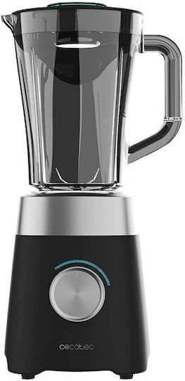 Cecotec Power Black Titanium Blender with Plastic Jug 1.5 lt 1300W Black