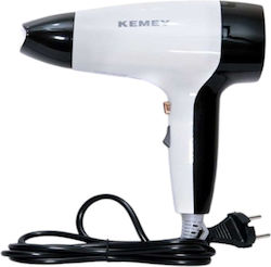 Kemei Πιστολάκι Μαλλιών Ταξιδίου 1800W Άσπρο / ...
