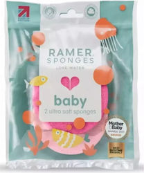 Ramer Sponges Baby Bath Sponges Fuchsia 2pcs