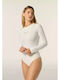 Bodysuit pentru femei Alb