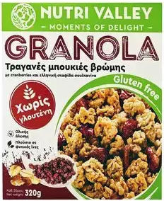 Nutri Valley Healthy Foods Granola Oats Whole Grain 320gr
