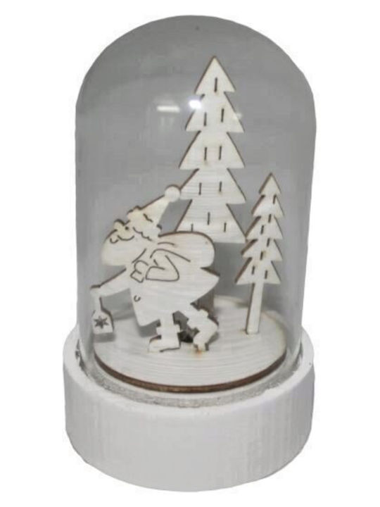 Beleuchtete Dekoration Weihnachtsmann Strend Pro Woodeco 76041 Holz Glas Material 1xLED