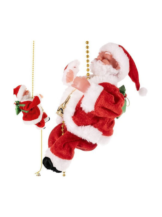 Santa On A Rope Christmas Decoration Ruhhy 22502