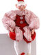 Vetur BV Christmas Fabric Figure Elf White Height 110cm