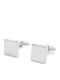 GW Μανικετόκουμπα από Ατσάλι Square SIlver