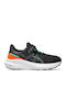 Gt-1000 13 Ps Kids Sports Shoes Running with Hoop & Loop Closure Black