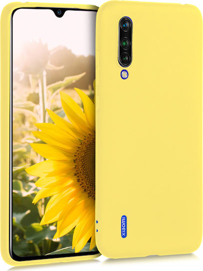 Обикновена Задна корица Силикон Жълт (Xiaomi Mi 9 Lite)
