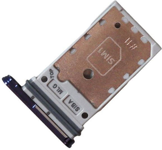 Samsung Υποδοχή Κάρτας Sim Μωβ για Samsung Galaxy S24 5G, Galaxy S24 Plus 5G
