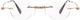 Kuboraum Metallisches Brillengestell Gold H42 GD