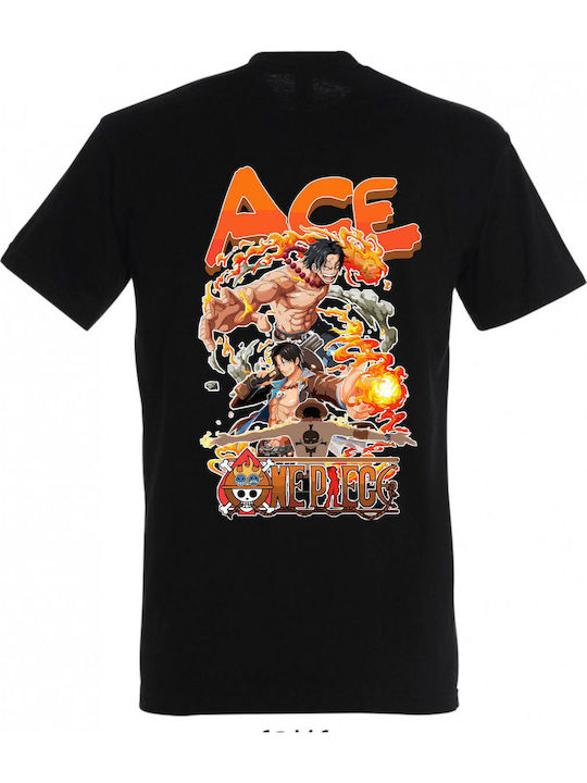 Kids Top Black Ace One Piece Anime