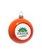 Pasok The Orthodox Hanging Ball Ornament Ornament Plastic Orange 8cm