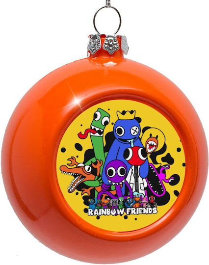 Friends Hängendes Ornament Regenbogen Kunststoff Orange 8cm