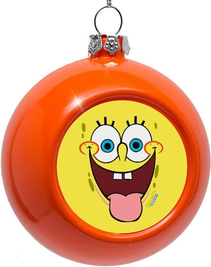 SpongeBob Smile Hanging Ball Ornament Ornament Plastic Orange 8cm