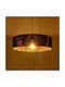 GloboStar Rattan Pendant Light Brown Boho with Socket E27 55x55x90cm