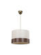 GloboStar Zyklus Pendant Light White with Socket E27 36x36x73cm