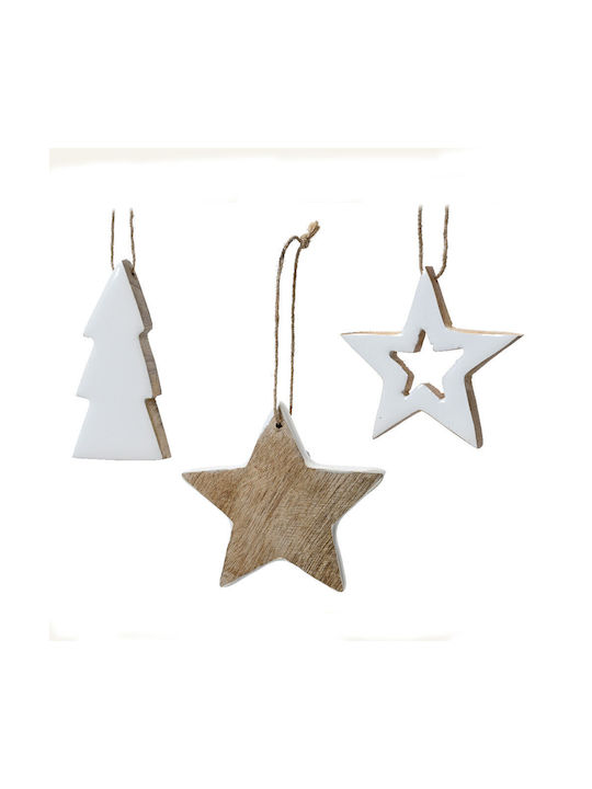 Hanging Ornament Star Wooden