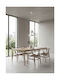 GloboStar Triangle Pendant Light White Bell with Socket E27 24x24x56cm