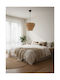 GloboStar Level Κρεμαστό Φωτιστικό Καφέ με Ντουί E27 38x38x95εκ.