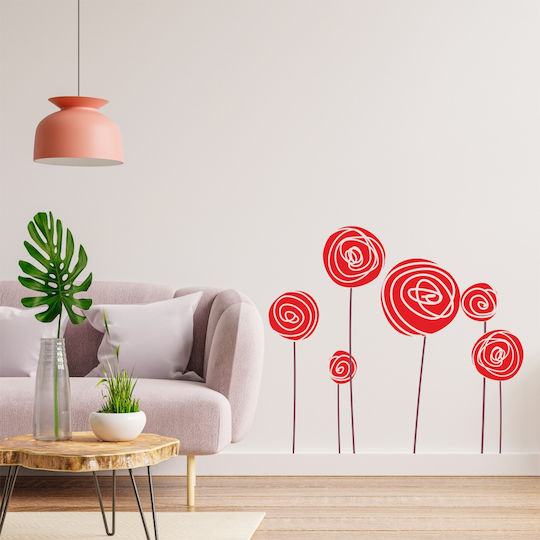 Wandsticker Süße Blumen 1Stück 50x50cm Orafol