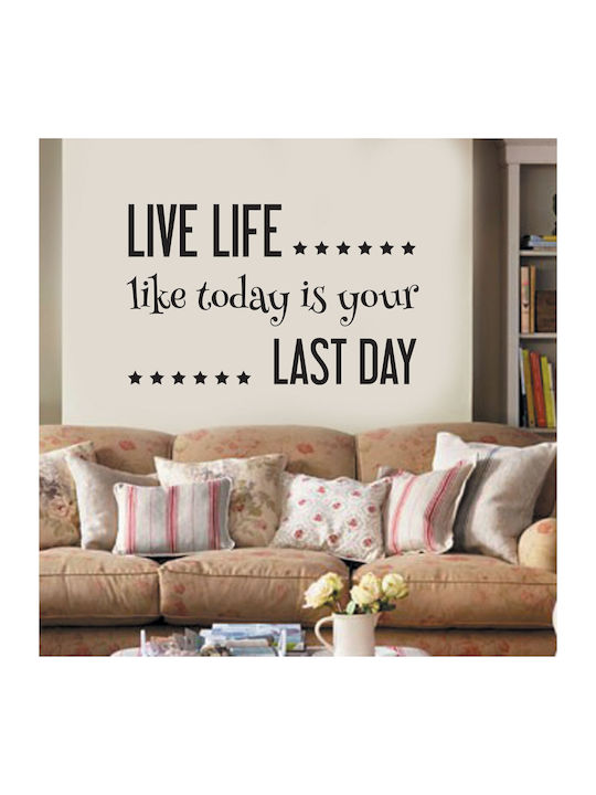 Decorative Wall Sticker Live Life - 1 Piece 70x...