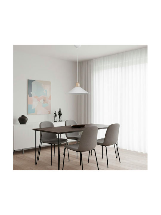 GloboStar Ferro Pendant Light White Bell with S...
