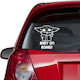 Car Sticker Baby On Board Jedi Magenta