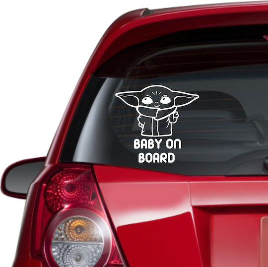 Αυτοκόλλητο Αυτοκινήτου Baby On Board Jedi Πράσινο