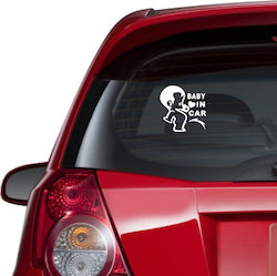 Car Sticker Baby On Board 60 Magenta