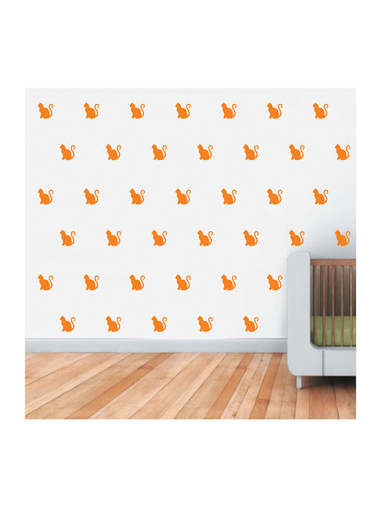 Διακοσμητικό Αυτοκόλλητο Τοίχου Γατούλες 1τμχ O...
