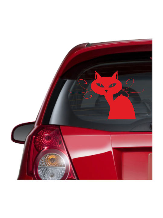 Decorative Sticker Glass Cat - Reverse Direction (through the Glass) 1pcs Orafol