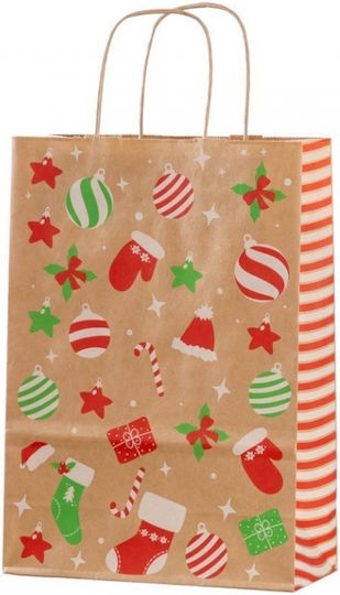 Next "christmas Paper Christmas Bag for Gift Brown 22cm.