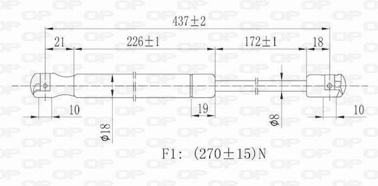 Open Parts Kofferraum-Schock für Jeep Cherokee