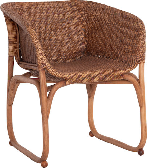 Πολυθρόνα Tucket Φυσικό Rattan-καρυδί Χρώμα 63x60x77εκ. Πολυθρόνα Tucket Φυσικό Rattan-καρυδί Χρώμα 63x60x77εκ.