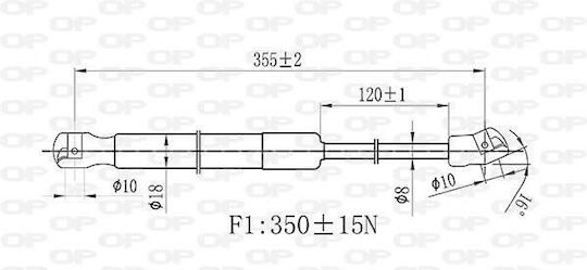Open Parts Trunk Shock