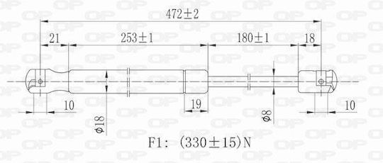 Open Parts Удар в багажника за Fiat Punto