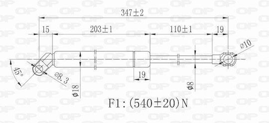 Open Parts Удар в багажника за BMW E39