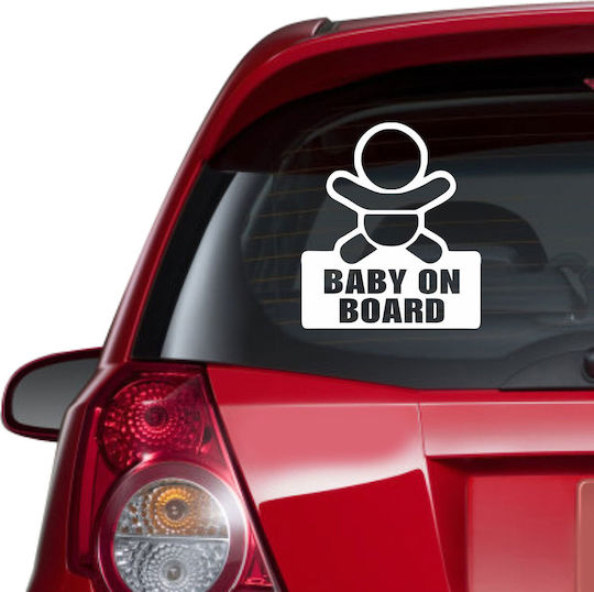 Car Sticker Baby On Board 8 Blue