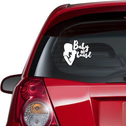 Autoaufkleber Baby an Bord Schwarz